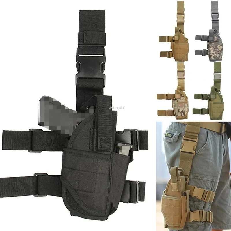 Funda táctica muslo pistola universal derecha