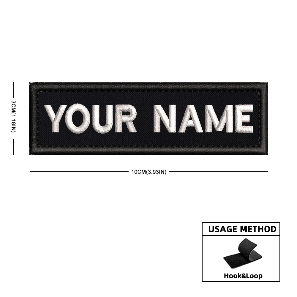Parche táctico bordado con nombre personalizado para uniforme - imagen 4