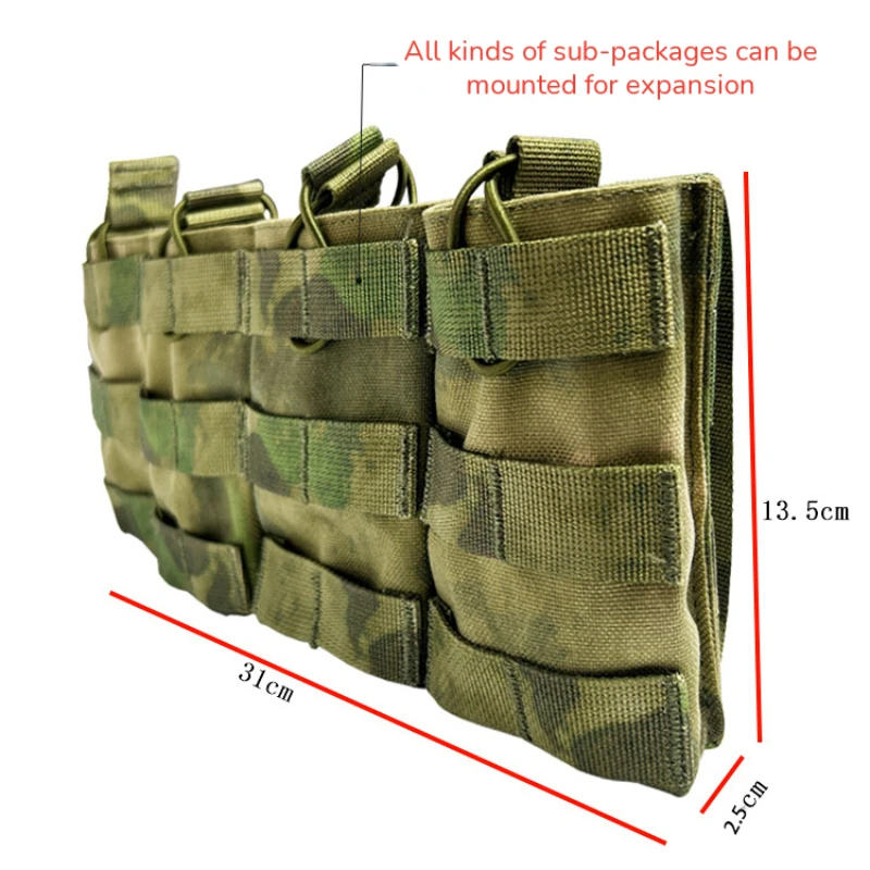 Bolsa portacargadores Quad Mag JPC Green Ruin EMR táctica - imagen 4