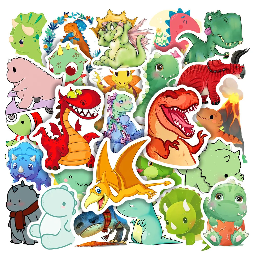 Pegatinas de dinosaurios para niños - Impermeables para cuadernos