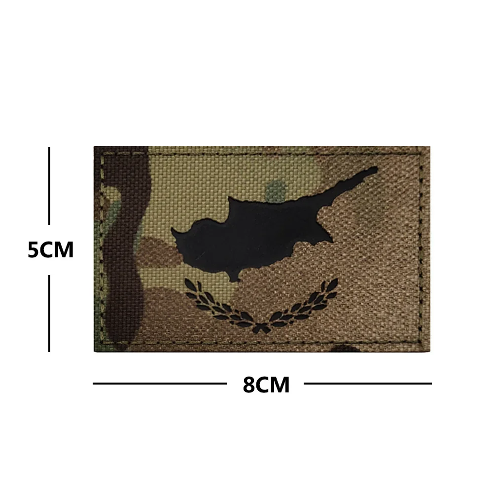 Parche reflectante bandera táctica para uniforme y mochila