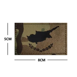 Parche reflectante bandera táctica para uniforme y mochila