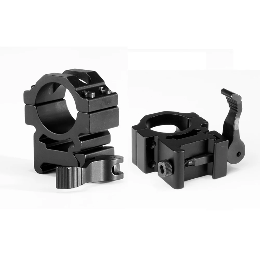 Anillo de montaje mira QD 25,4 mm alto perfil Weaver para caza - imagen 3