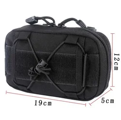 Bolsa táctica MOLLE EDC de cadera compacta utilitaria