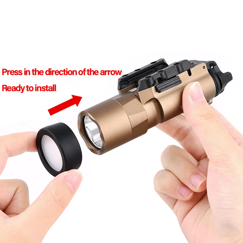Wadcn Protector de Lente para Linterna LED Táctica - imagen 2