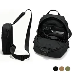 Bolsa táctica pecho MOLLE con funda para pistola – EDC caza