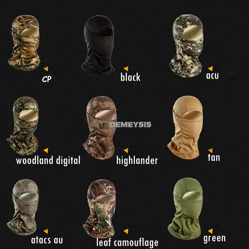 Pasamontañas táctico transpirable camuflaje airsoft paintball - imagen 5