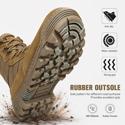 Botas tácticas VOTAGOO para hombre, desierto