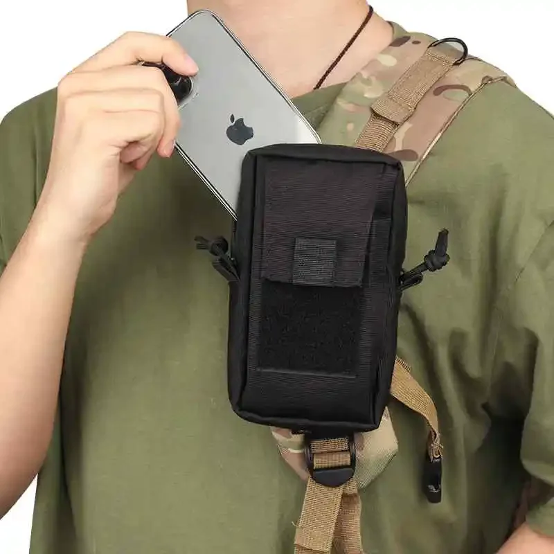 Bolsa táctica MOLLE para teléfono y correa de mochila camping - imagen 4