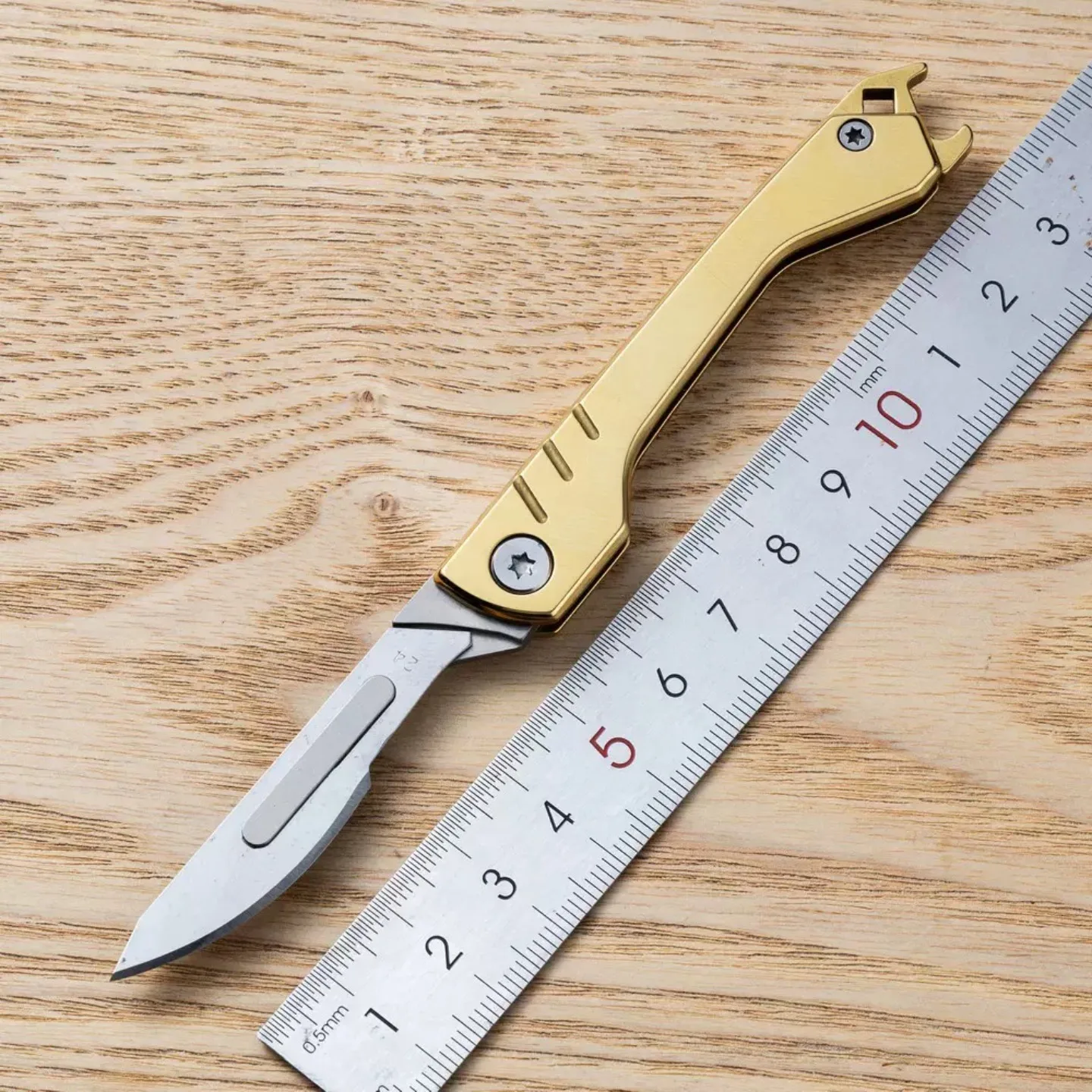 Cuchillo EDC de acero inoxidable con hojas reemplazables - imagen 2