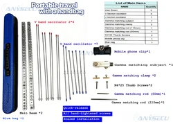 Antena Yagi VHF UHF portátil de alta ganancia para radioafición