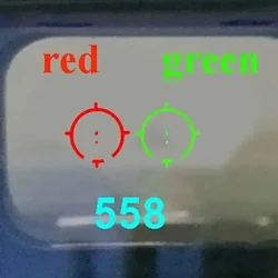 Mira holográfica táctica con punto rojo/verde y tapa desmontable