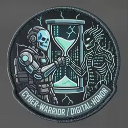 Parche calavera Cyber Digital Honor – táctico para chaleco MOLLE