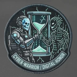 Parche calavera Cyber Digital Honor – táctico para chaleco MOLLE