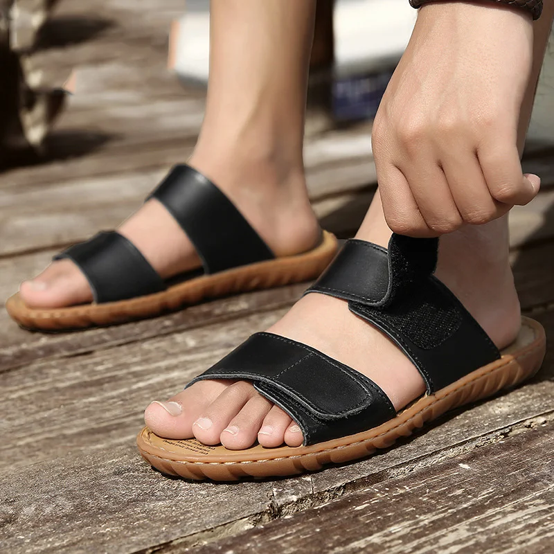 KOWM Sandalias tácticas verano – Cuero transpirable militar - imagen 4