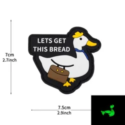 BEEAD Parche moral táctico ganso PVC Velcro para mochila militar