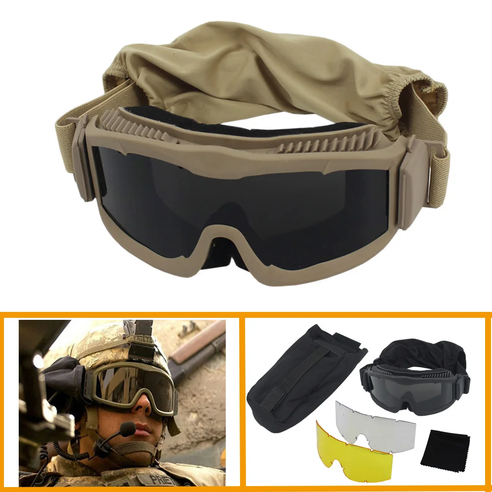 VULPO Gafas Tácticas con Lentes Intercambiables