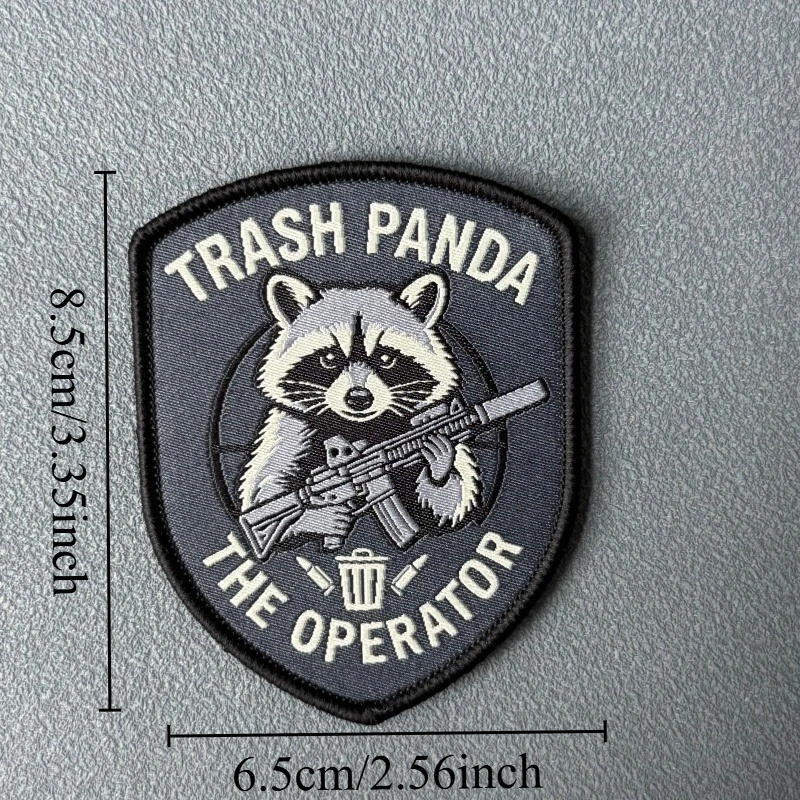 Parche táctico moral The Operator Raccoon – Presilla de gancho y bucle - imagen 5