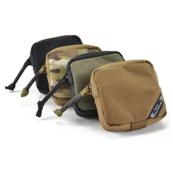 Bolsa táctica EDC mini con cierre para exteriores llaves y auriculares
