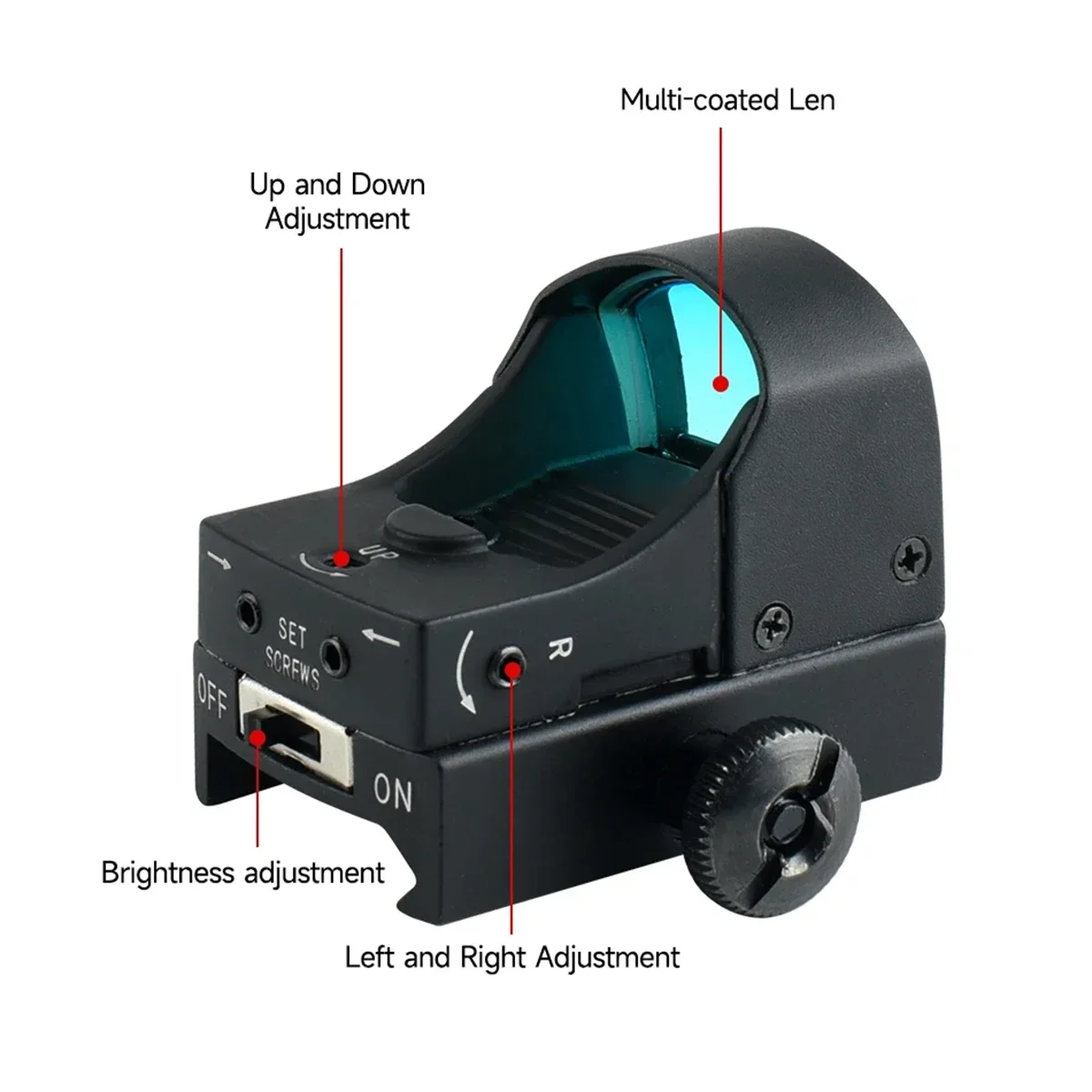 Visor Colimador 4x32 con Punto Rojo – Combo Óptico para Airsoft y Caza - imagen 2