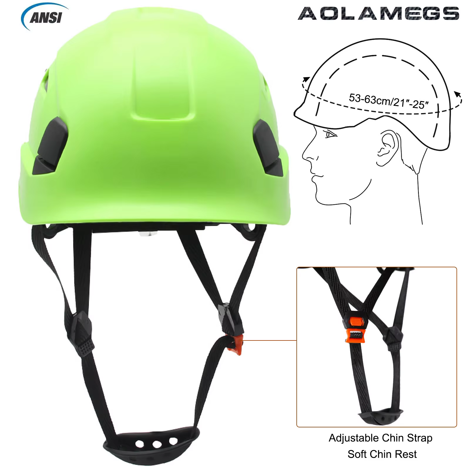 Casco de seguridad ABS en uso