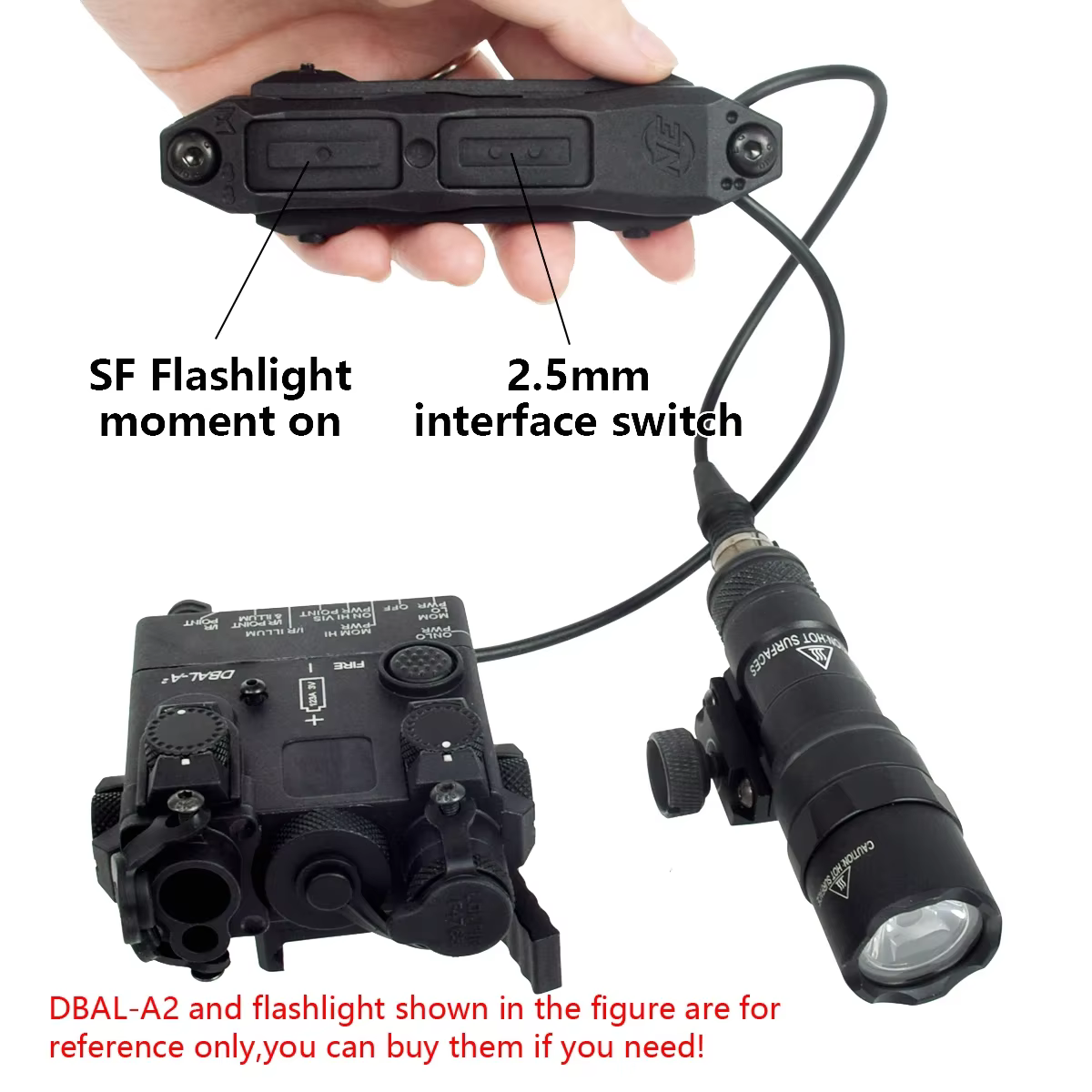 Interruptor remoto táctico SureFire M600 para linterna - imagen 4