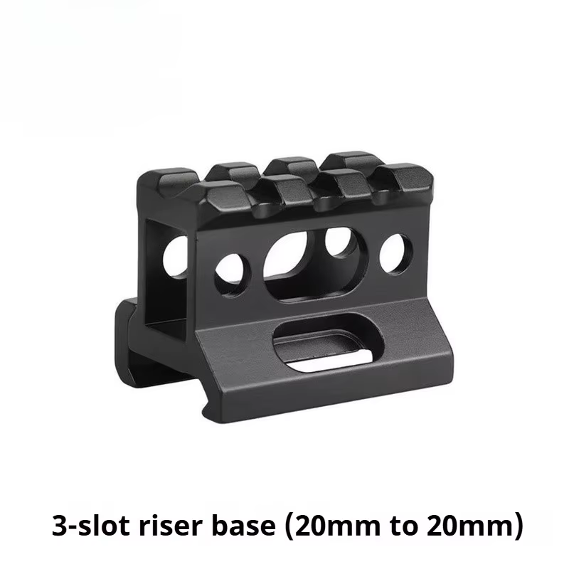 Base montaje Picatinny Weaver metálica táctica para mira y linterna