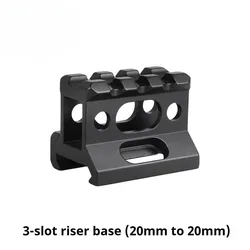 Base montaje Picatinny Weaver metálica táctica para mira y linterna