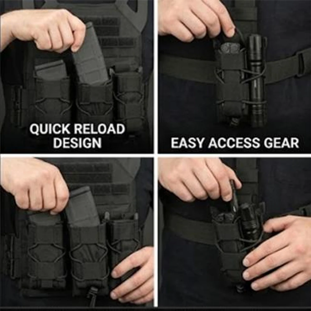 OPHIDANTAC Bolsa táctica MOLLE para cargador 9mm AK/AR - imagen 4