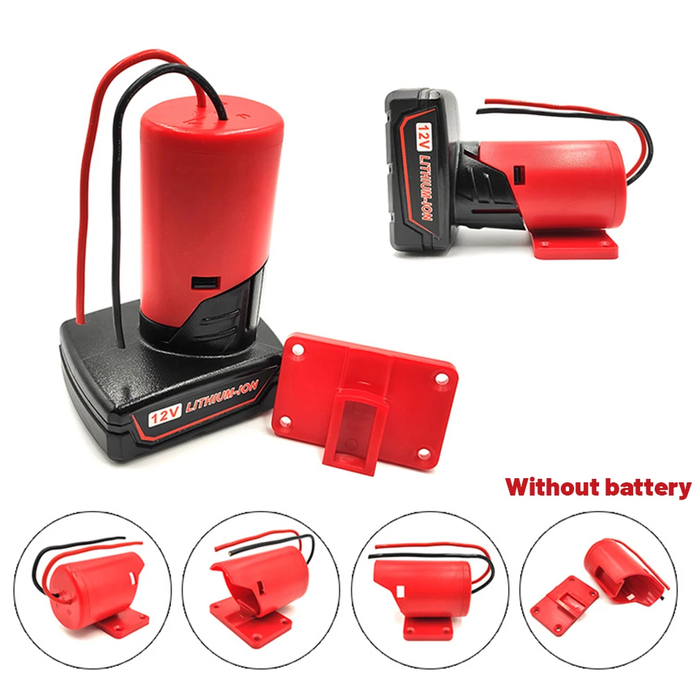 Adaptador batería M12 Milwaukee - Fuente alimentación 12V externa - imagen 2