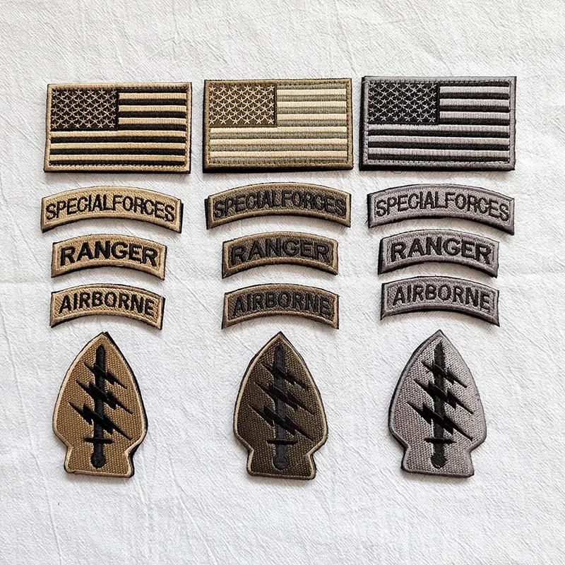 Parche táctico USA bandera relámpago con cierre de velcro - imagen 3