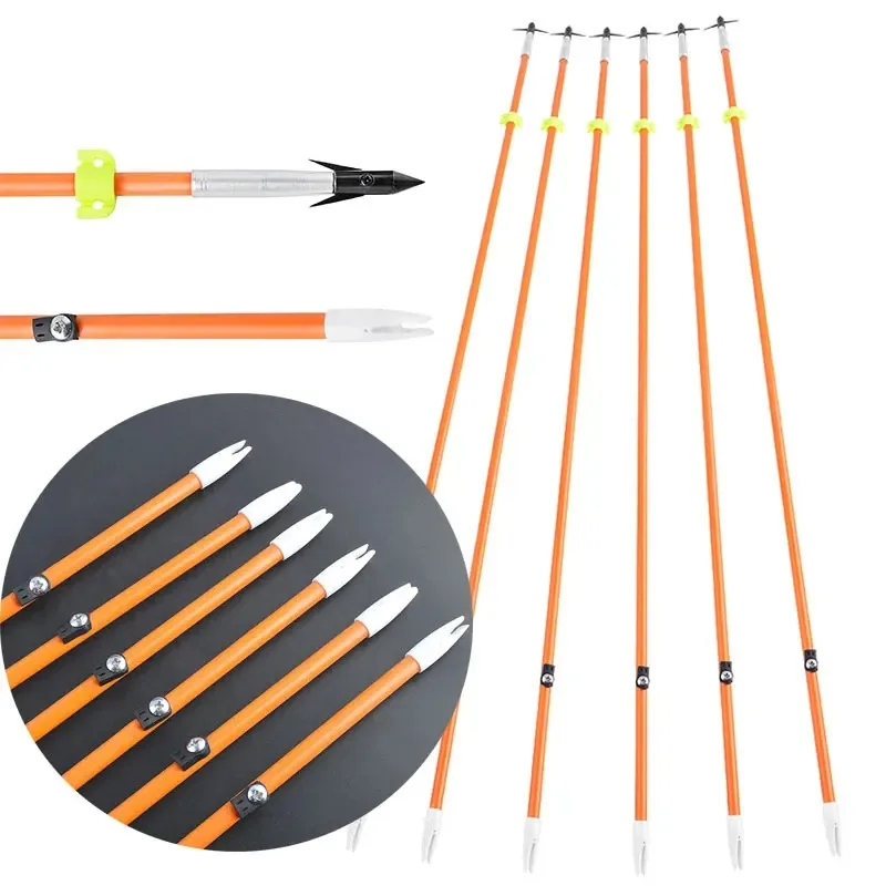 Arco de pesca conjunto completo naranja con soporte de aluminio - imagen 3