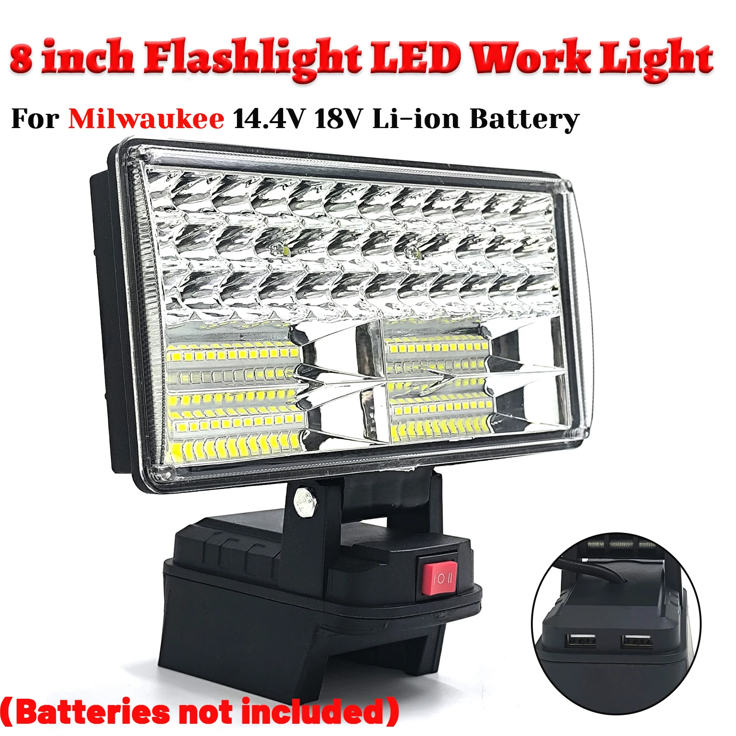 Milwaukee M18 lámpara de trabajo LED USB portátil para exteriores - imagen 5
