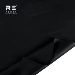 Tela Oxford de nylon impermeable PU negra táctica para bolsas