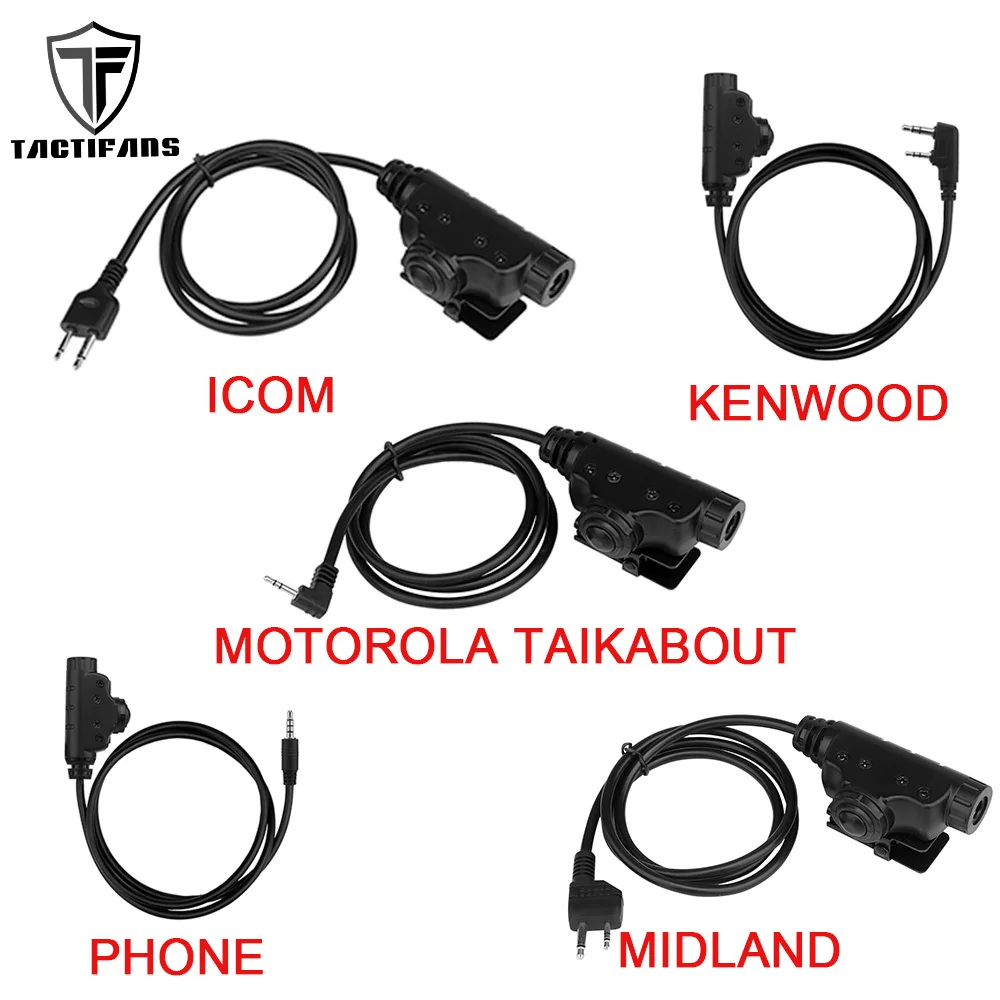 Adaptador PTT táctico U94 V2 compatible Icom Kenwood Midland Motorola - imagen 4