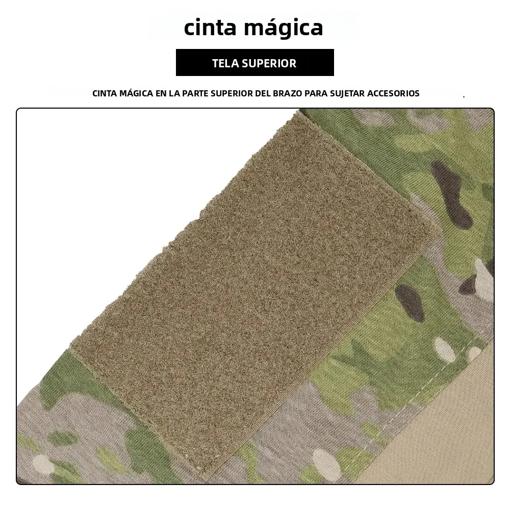 Camiseta táctica militar Multicam de secado rápido, manga corta - imagen 5