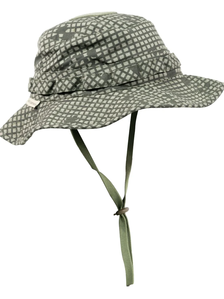 Gorra táctica tipo pescador camuflaje nocturno borde redondo - imagen 5