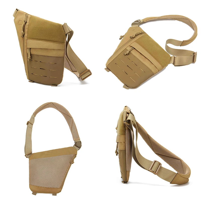 Bolsa MOLLE táctica ligera para equipo de caza y senderismo hombro - imagen 4
