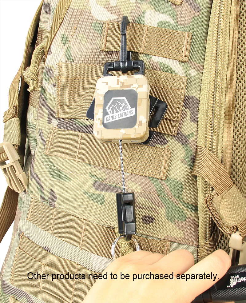 Canis Latrans cable retráctil de resorte para llaves y herramientas - imagen 2