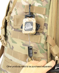 Canis Latrans cable retráctil de resorte para llaves y herramientas