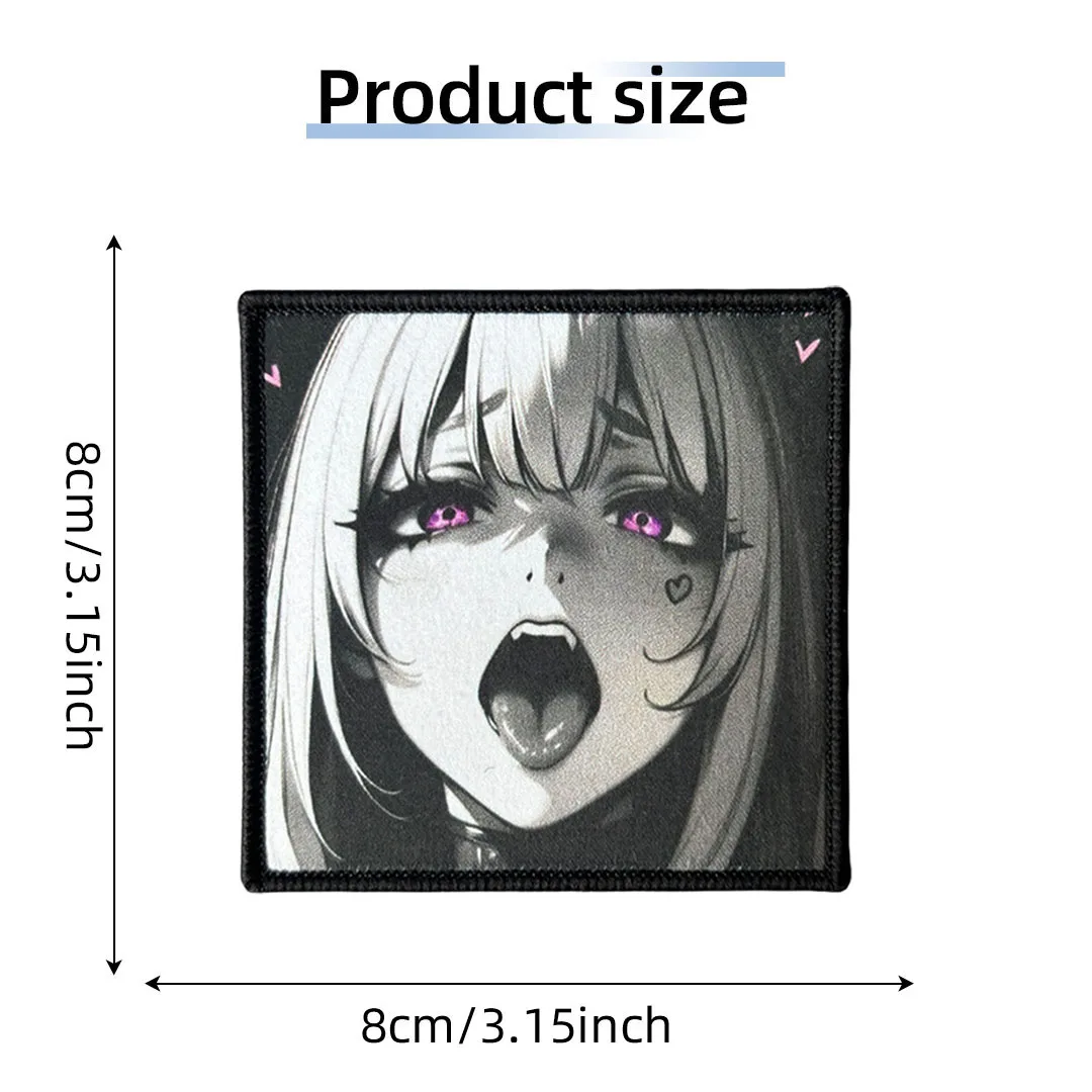 Parche táctico anime waifu morale con velcro para airsoft EDC