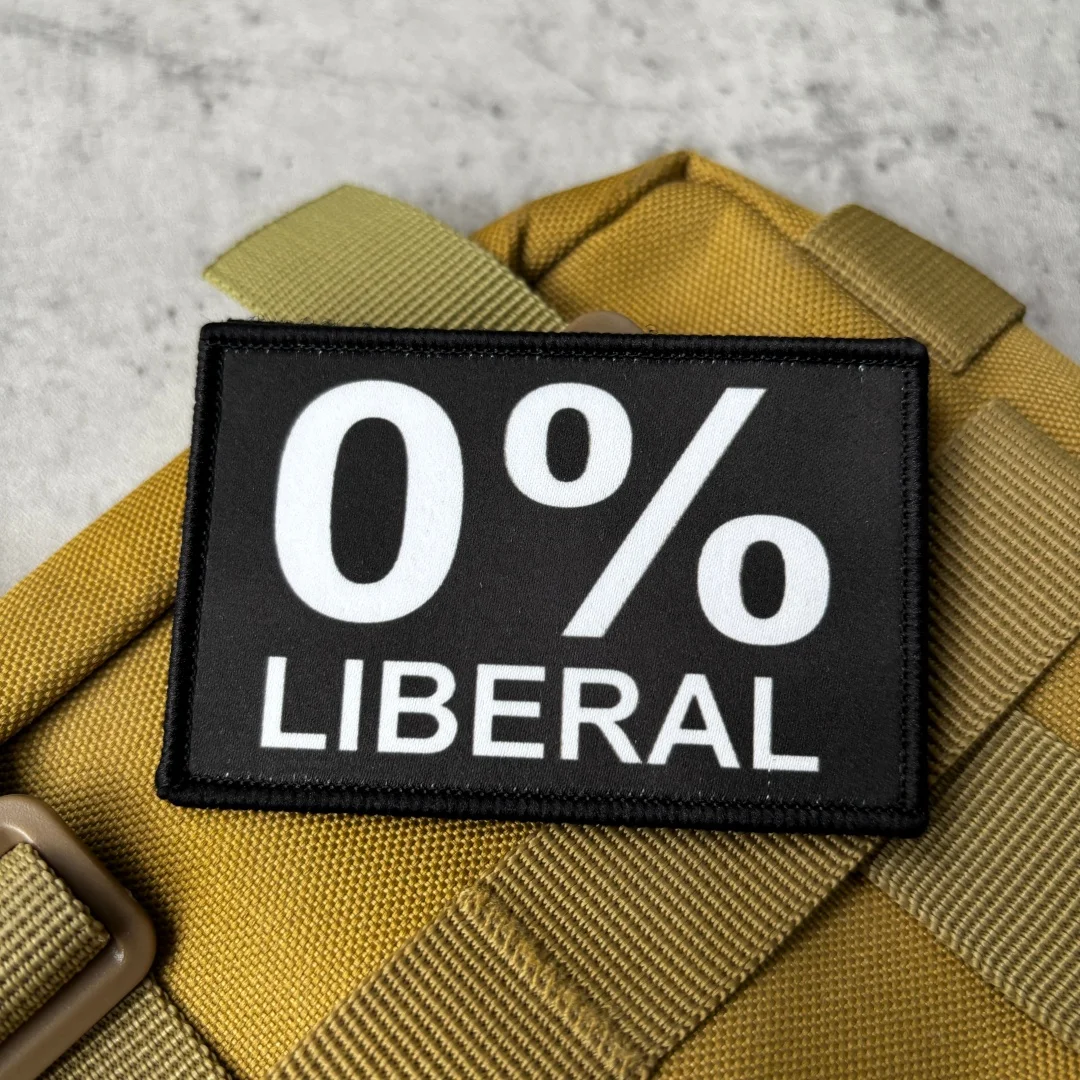 Parche táctico de velcro con motivo liberal impreso para mochila - imagen 5