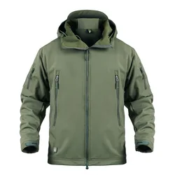 Chaqueta Lana Invierno con Capucha y Cremallera – Hombre Outdoor