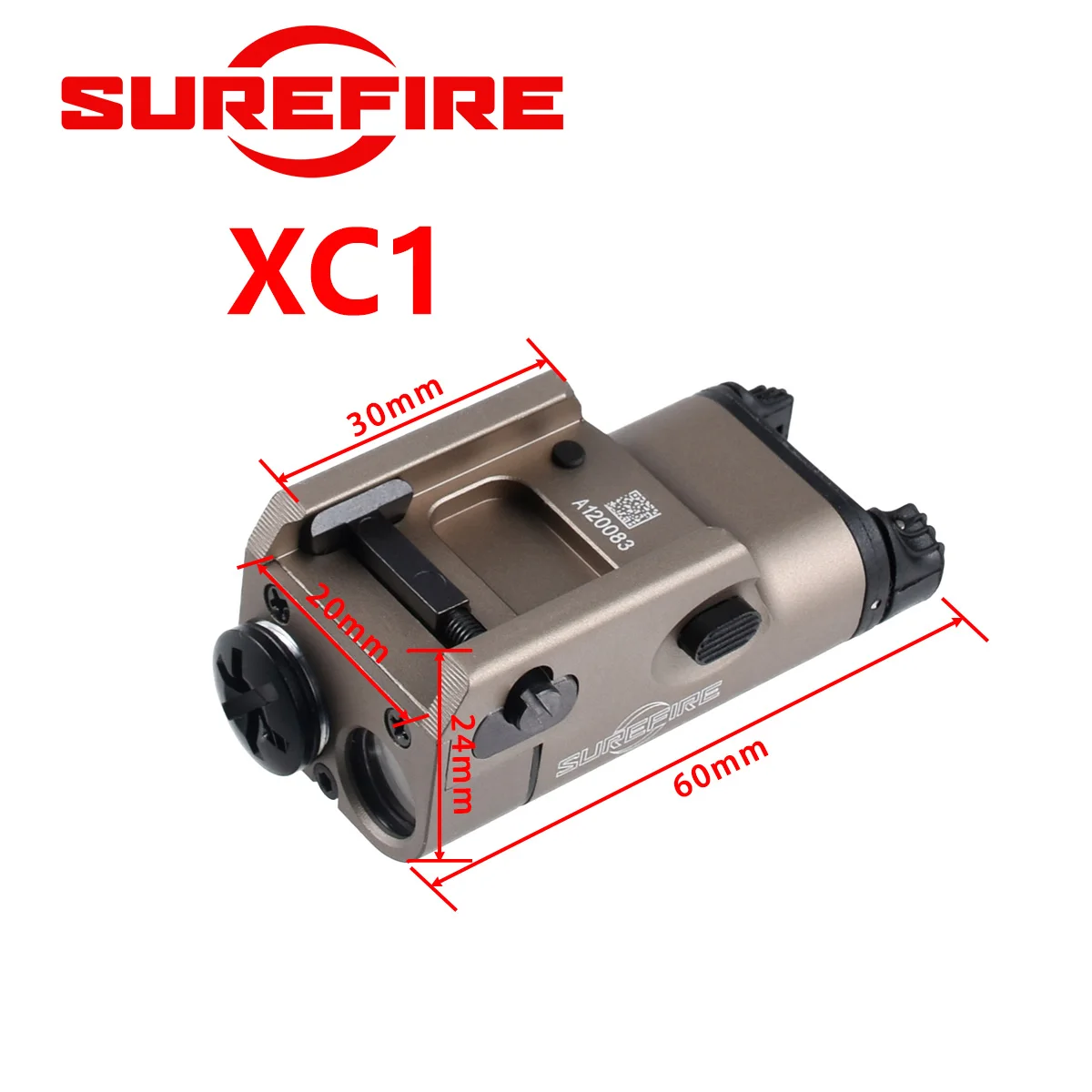 SureFire XC1 linterna táctica metálica para pistolas con riel Picatinny - imagen 3