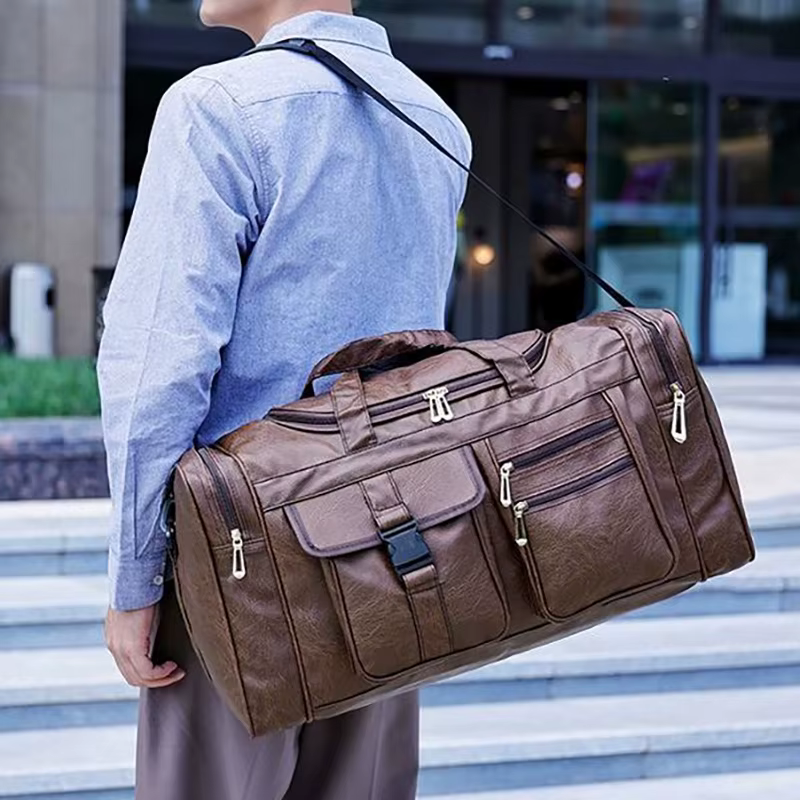 Mochila mensajero táctica lona PU impermeable para gym y aire libre - imagen 2