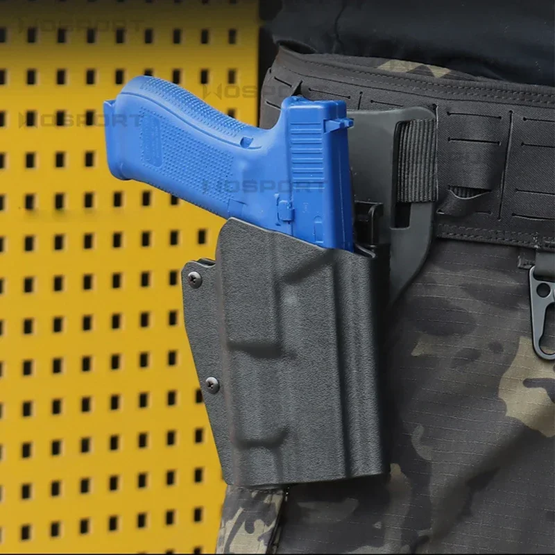 Funda táctica Kydex Glock con liberación rápida y para linterna - imagen 2