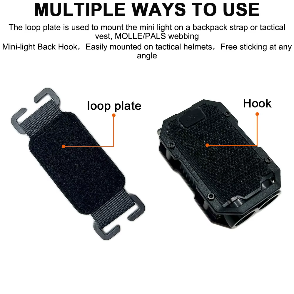 Linterna táctica EDC mini LED para Molle y supervivencia - imagen 4