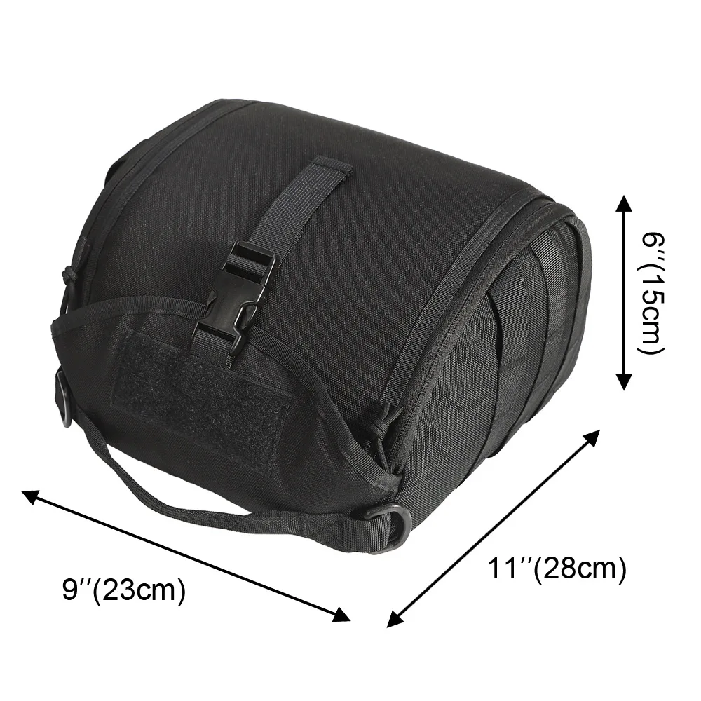Bolsa táctica para casco con funda para máscara antigás