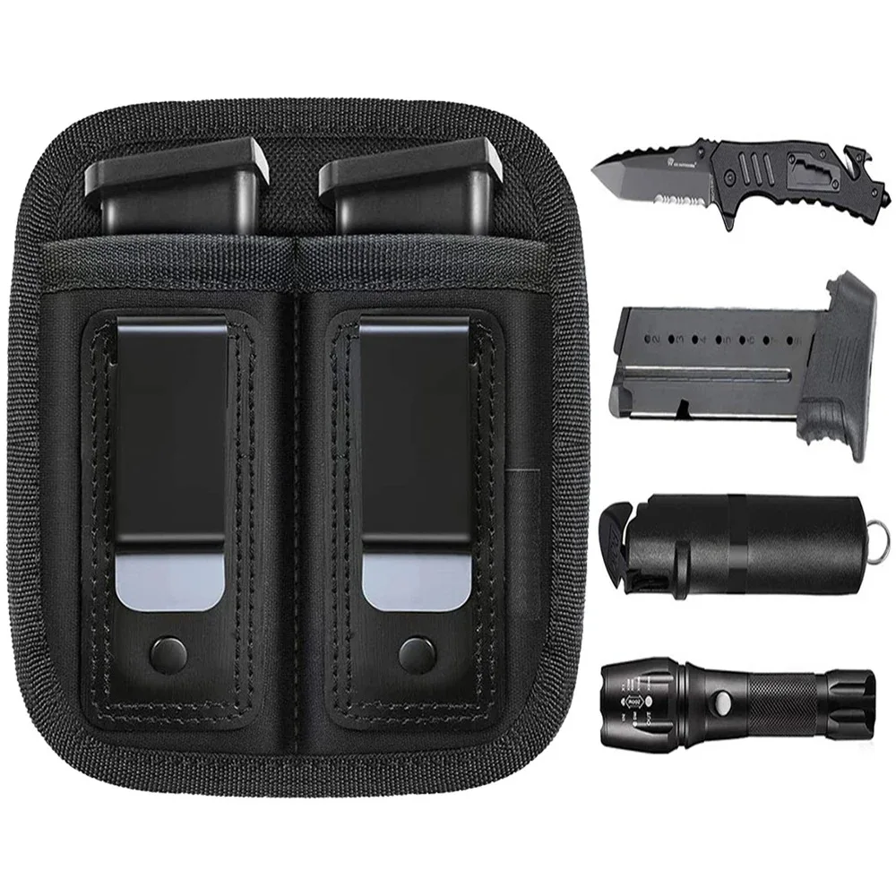 Bolsa en color negro con doble clip