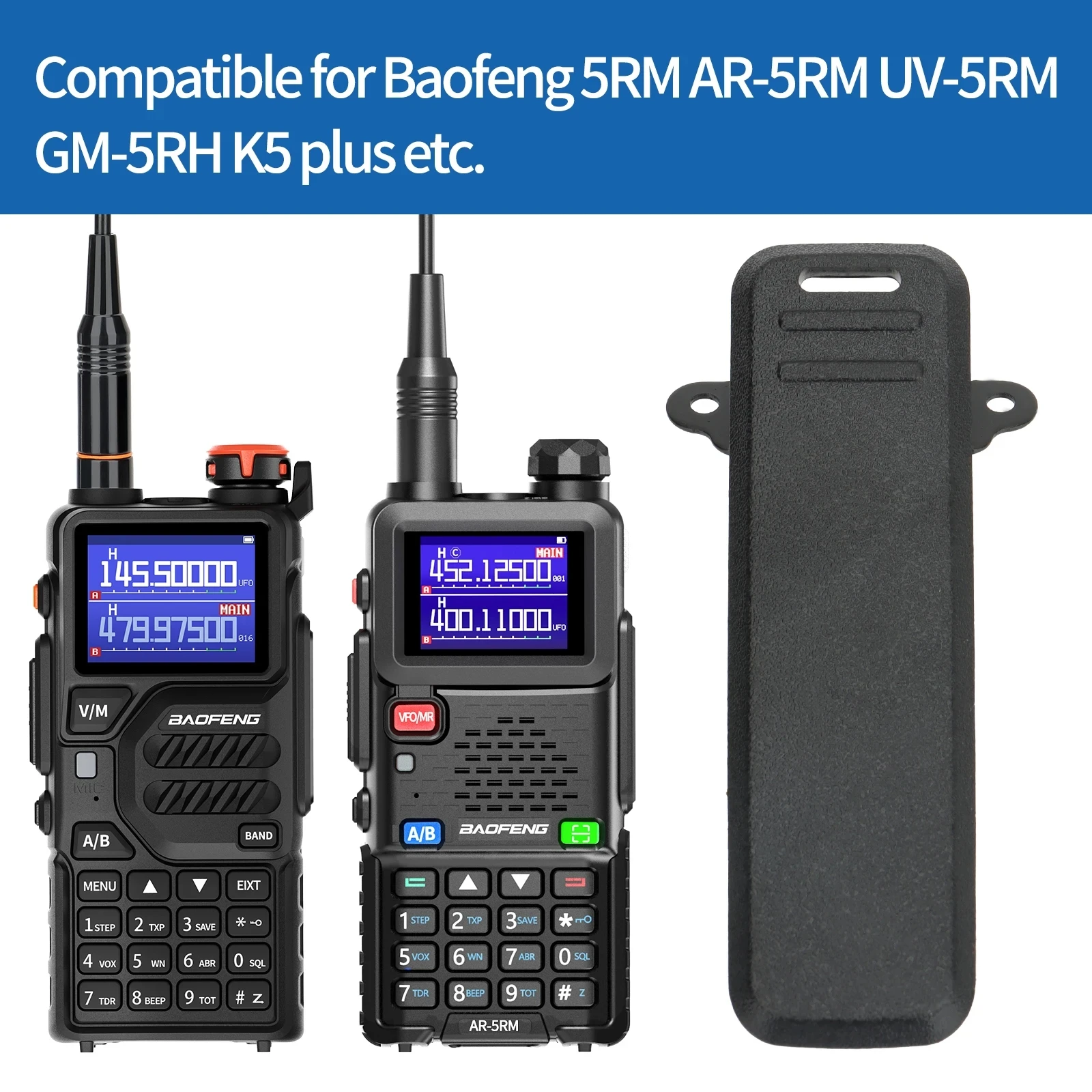 Baofeng UV-5RH clip de cinturón para walkie talkie - imagen 3